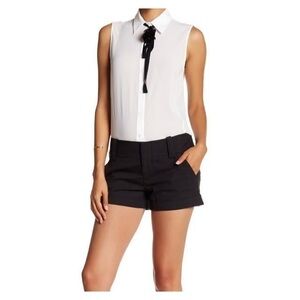 Never Used Mossimo stretch extensible mini shorts black size 8